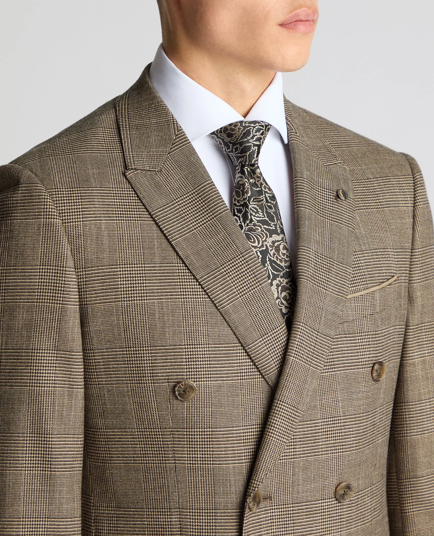 Slim Fit Double Breasted Suit
