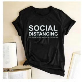Social Distancing  Women T shirts Free   Shipping