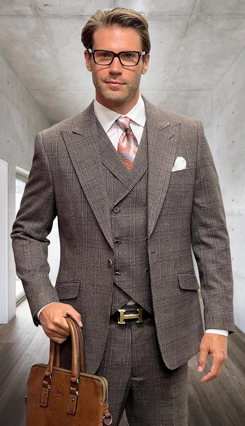 Statement  STEFANO-BR Mens Suit
