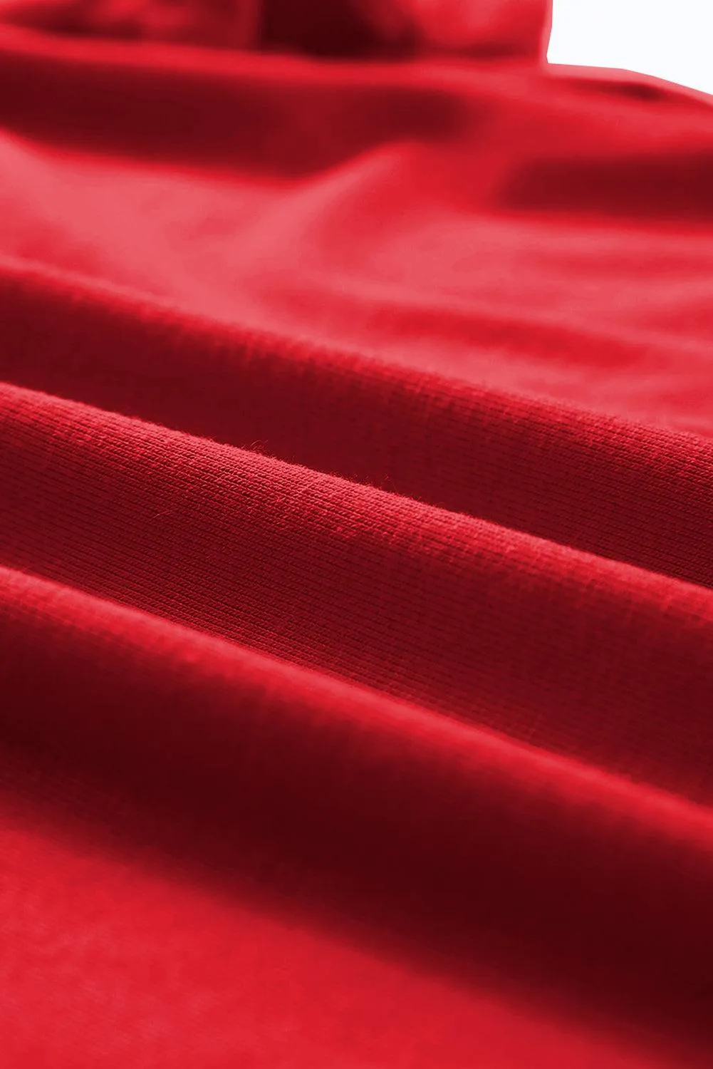 Summer Casual Wear Crew Neck Half Sleeve Solid Red T-Shirt for Women