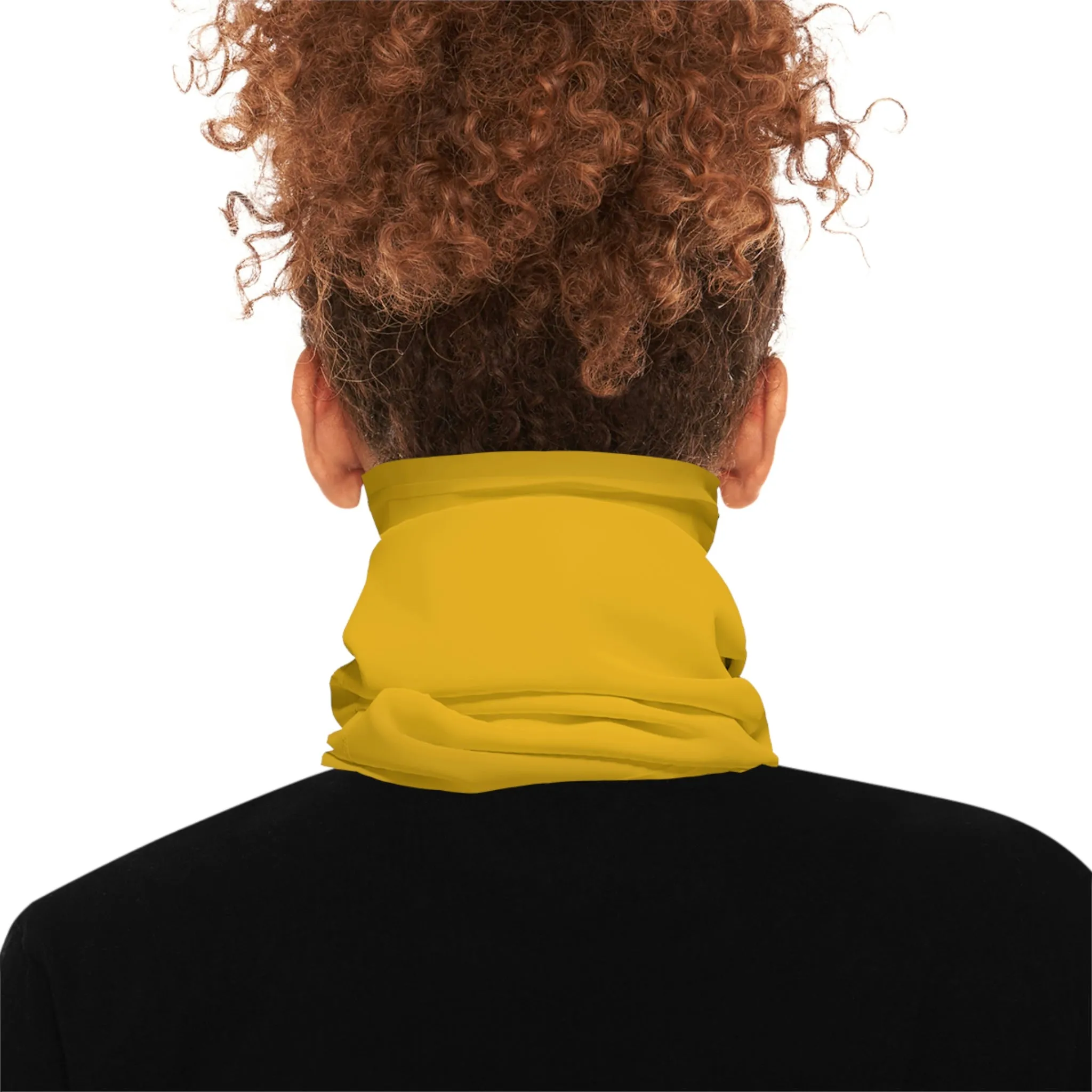 Summer Weather  - North of Hwy 2- Fishing / Boating Lightweight Neck Gaiter - Yellow