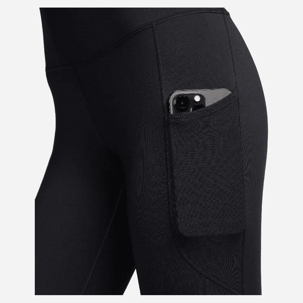 Womens One HIgh-Waisted 7/8 Leggings with Pockets Black