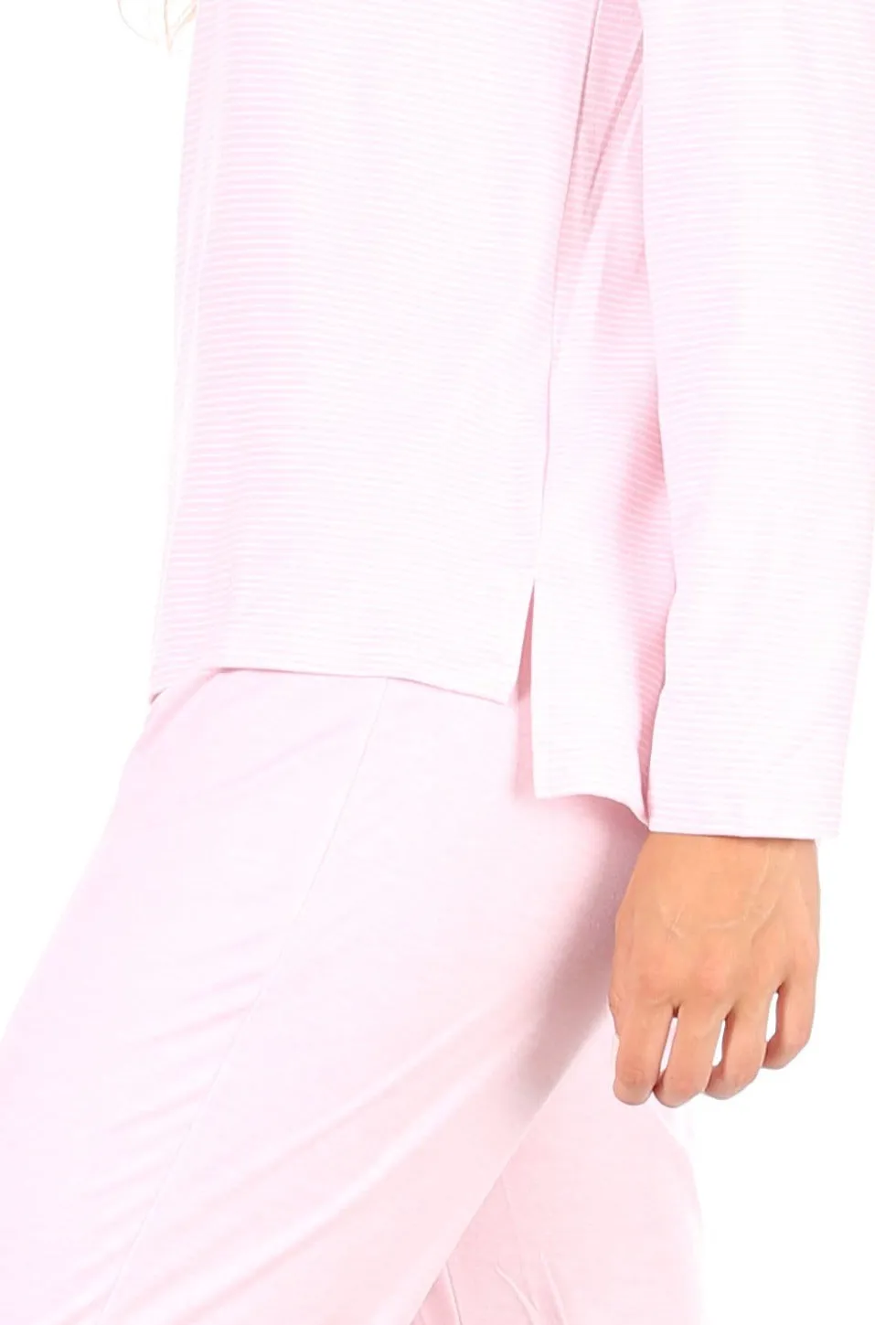Women's "THINK HAPPY" Long Sleeve Top and Jogger Pajama Set
